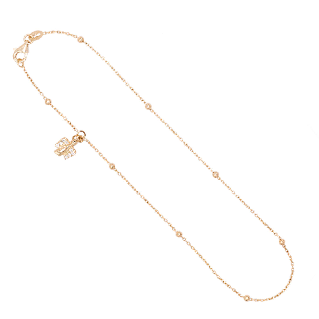 Bratara de Picior cu Bilute si Ingeras