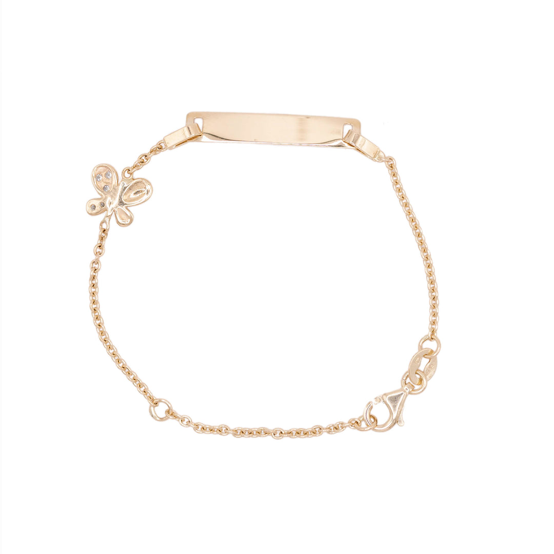 Bratara Placuta cu Fluturas