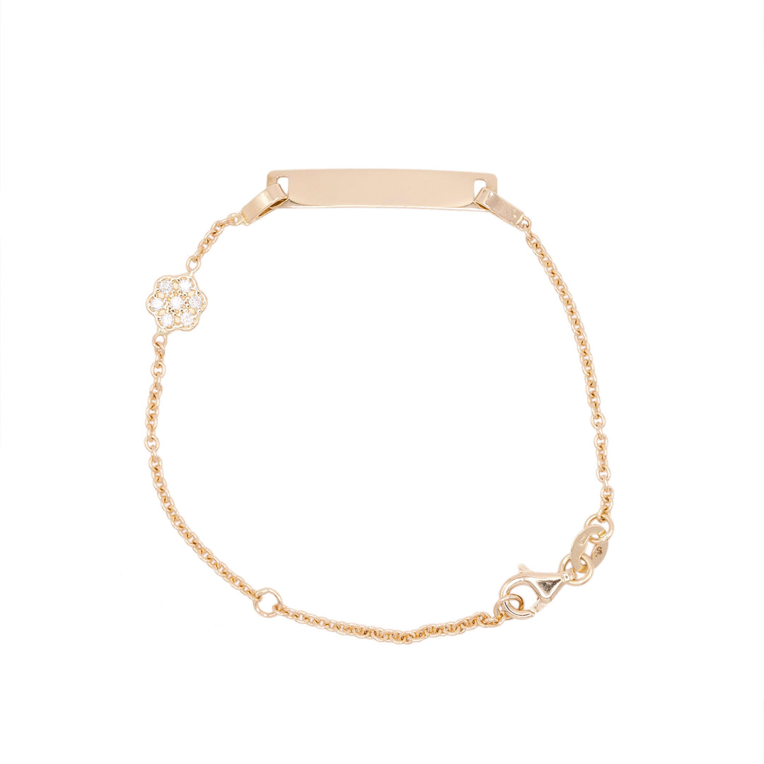 Bratara Placuta cu Floricica