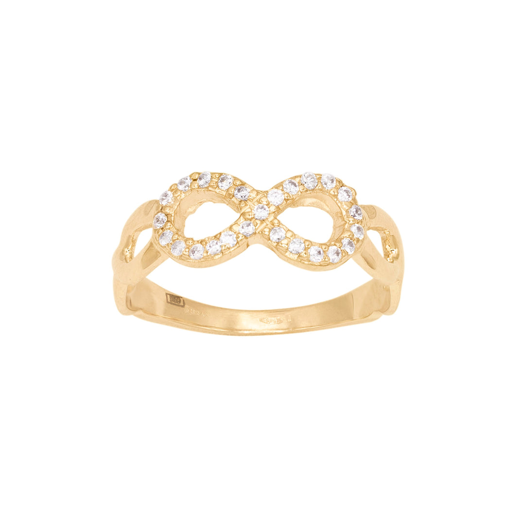 Inel Infinit cu Pietre Albe