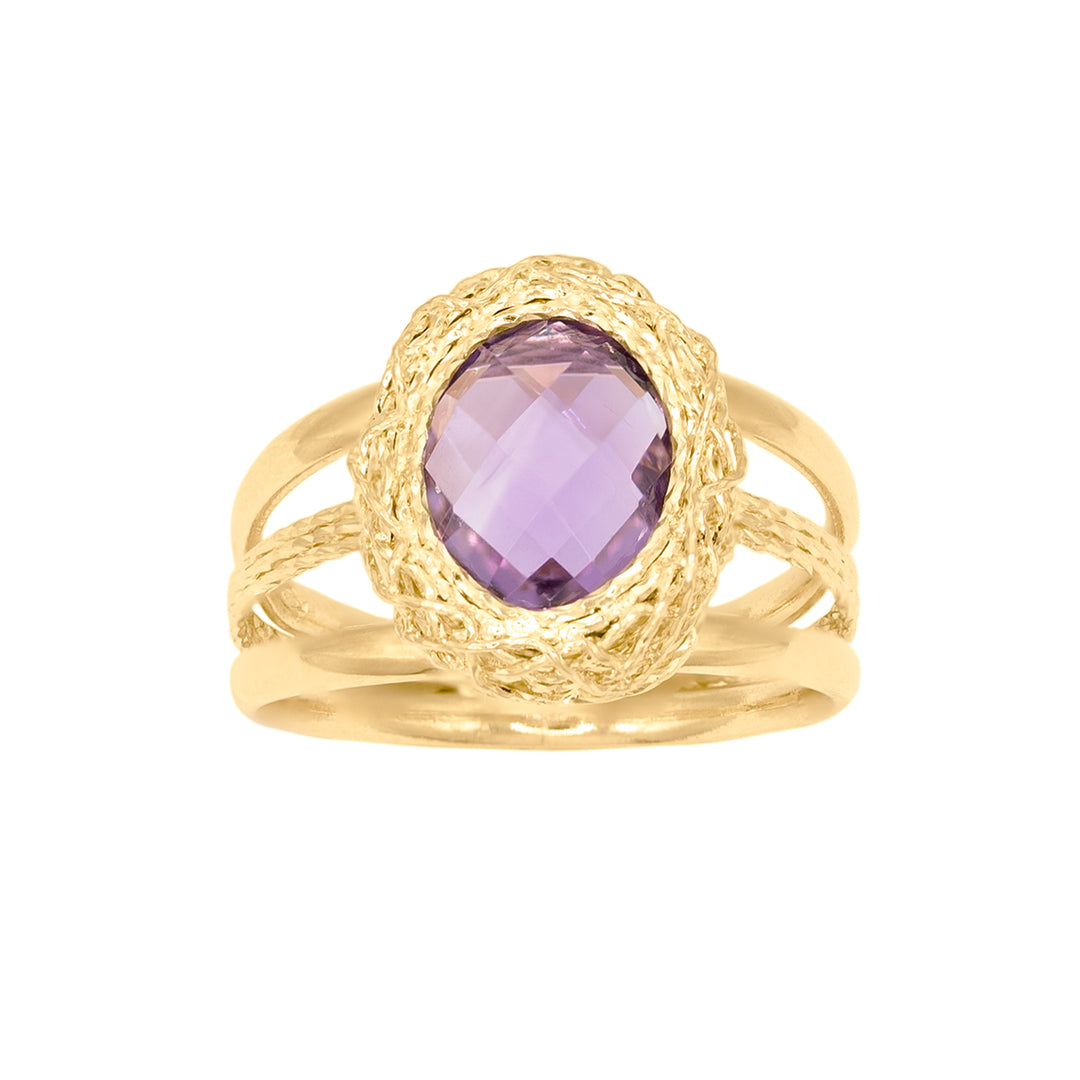 Inel cu Piatra Mov
