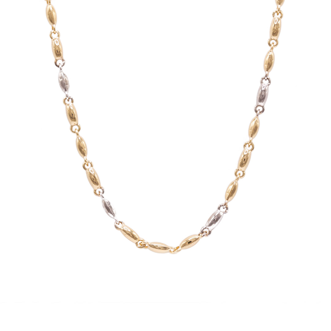 Lant 14K Aur Alb/Galben