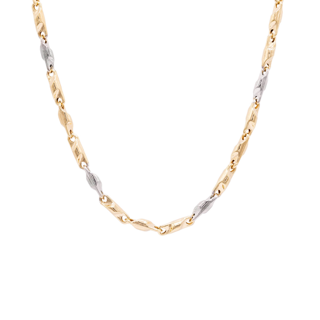 Lant 14K Aur Alb/Galben