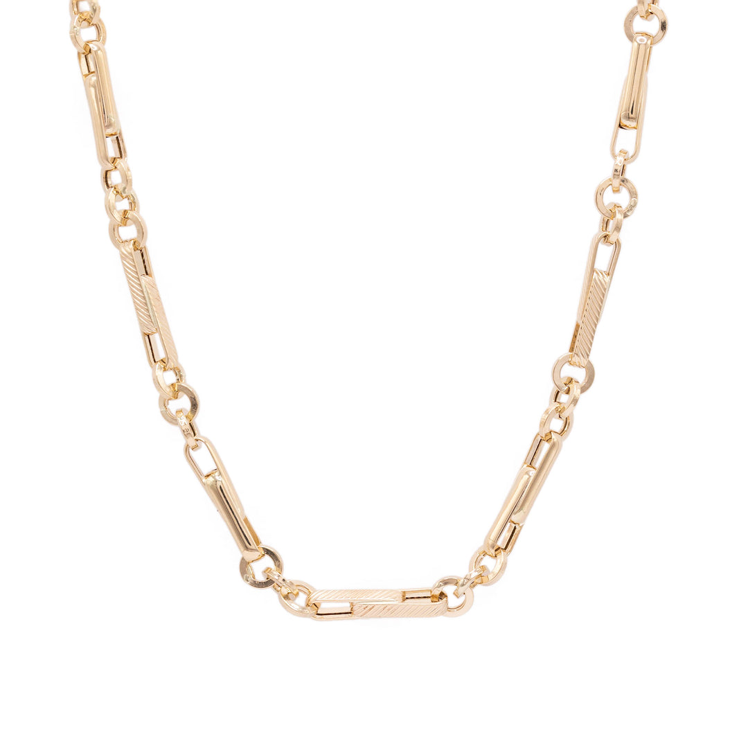 Lant 14 K cu zale dreptunghi