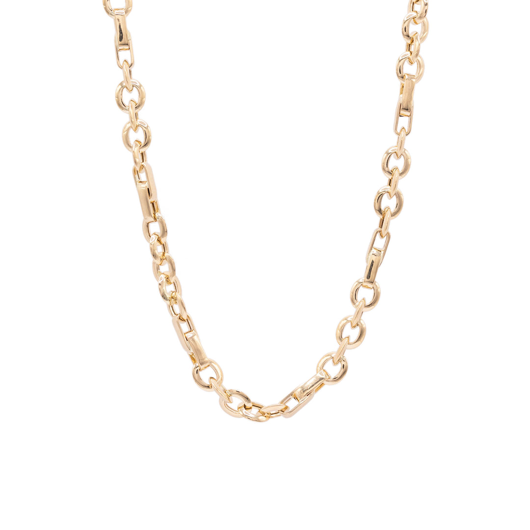 Lant 14 K zale dreptunghi si rotunde