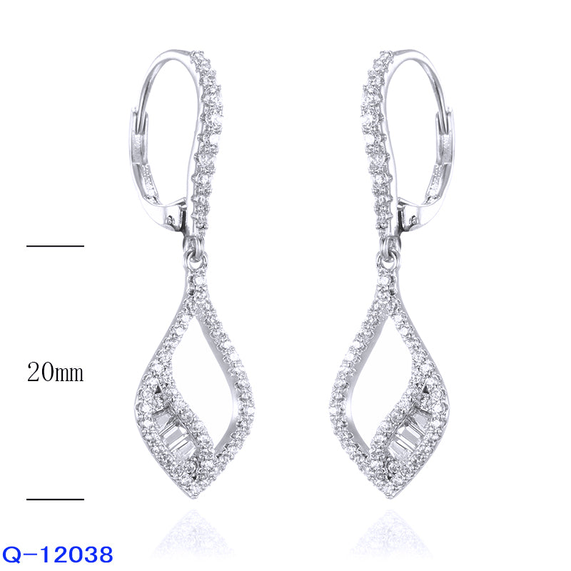 Cercei Argint Piatra Zirconiu