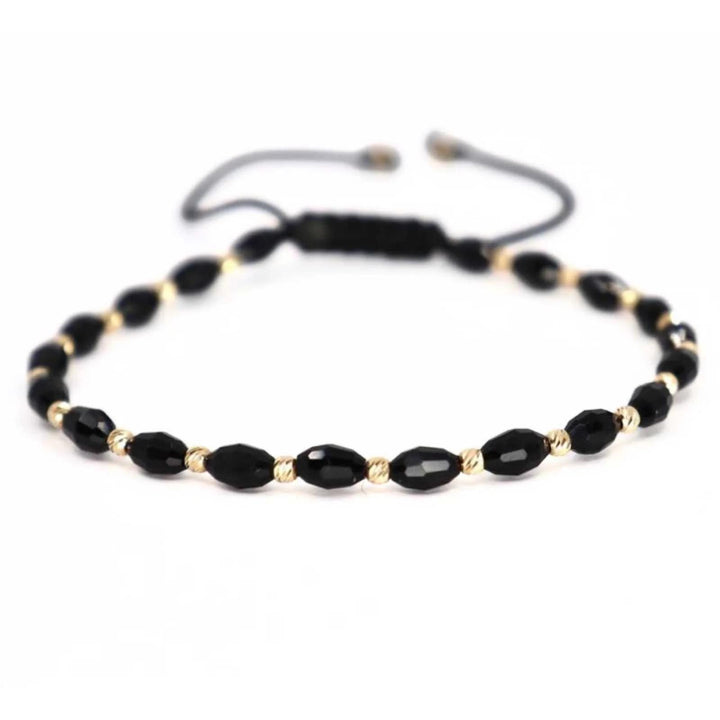 Bratara Snur Neagra 14K